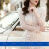 Váy cưới luxury đuôi cá xẻ tà quyễn rũ DR-8901