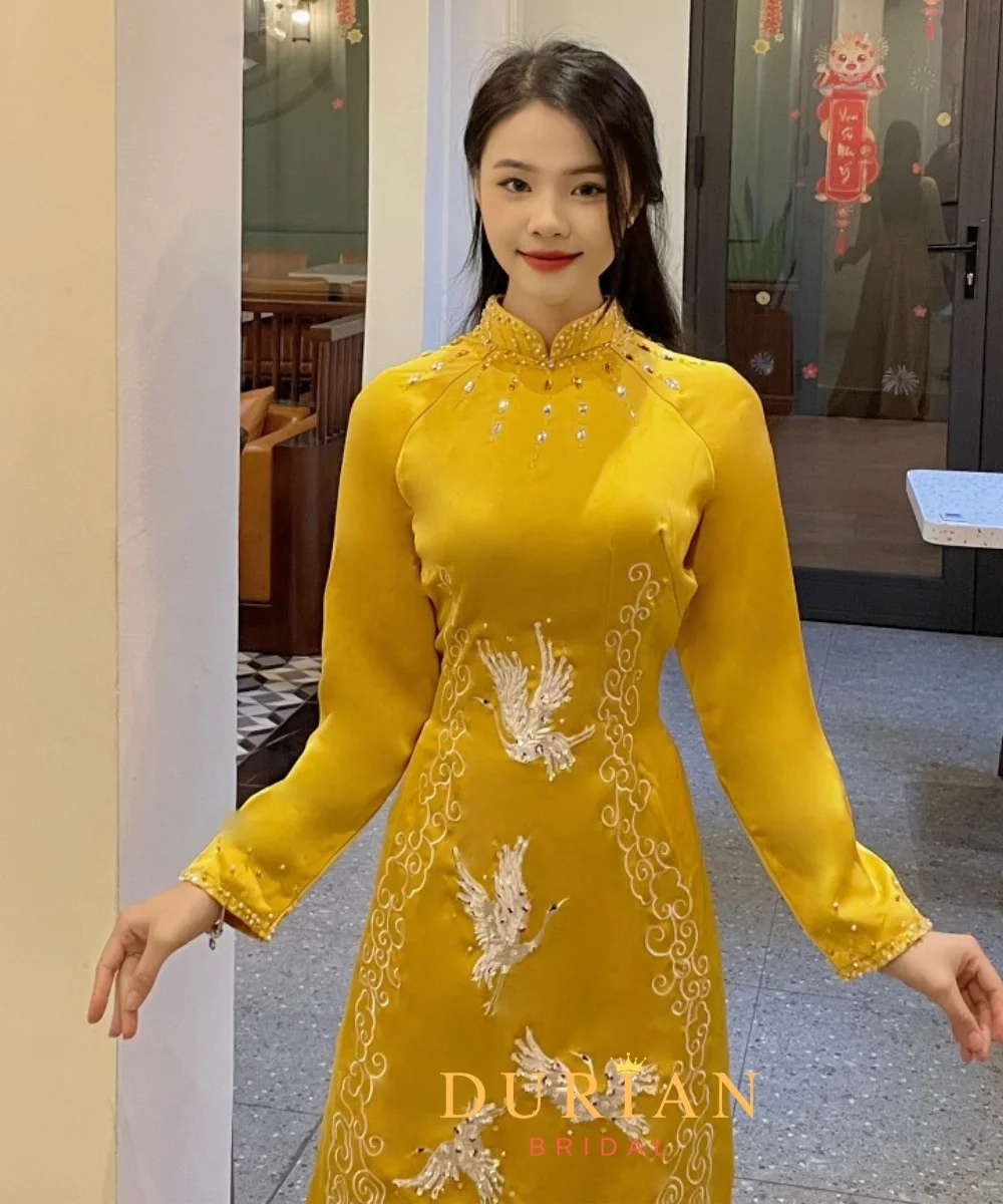 Áo dài cưới mẫu 1