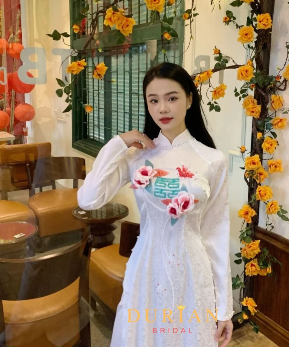 Áo dài cưới cao cấp mẫu 6