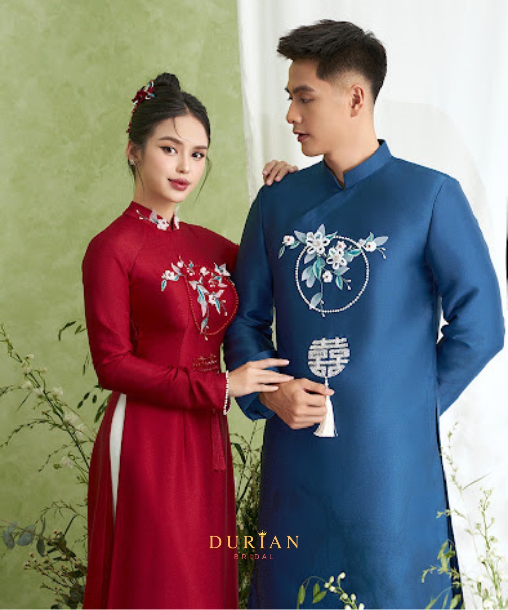 Thuê áo dài cưới cặp mẫu 4