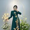 Áo dài bà sui đính kết thủ công sang trọng mẫu 3