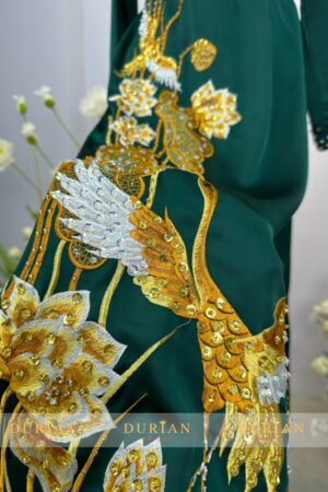 Áo dài bà sui đính kết thủ công sang trọng mẫu 3