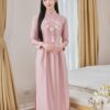 Áo dài ăn hỏi cho cô dâu thêu chữ hỷ DR6803 mẫu 3