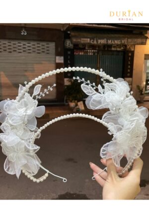 Mấn vành áo dài cô dâu MS15