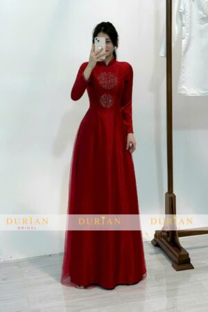 Mẫu áo dài cưới cô dâu DR6806