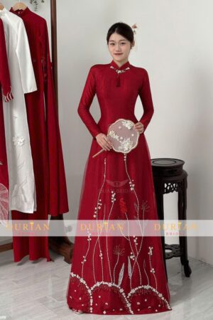 Mẫu áo dài cưới cô dâu DR6807