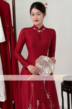 Mẫu áo dài cưới cô dâu DR6807