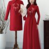 Áo dài cưới cô dâu chú rể DR6626 mẫu 2