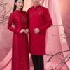 Áo dài cưới cô dâu chú rể DR6631 mẫu 1