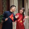 Áo dài cưới cô dâu chú rể DR6639 mẫu 2