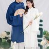 Áo dài cưới cô dâu chú rể DR6640 mẫu 2