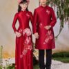Áo dài cưới cô dâu chú rể DR6645 mẫu 3