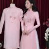 Áo dài cưới cô dâu chú rể DR6674 mẫu 1