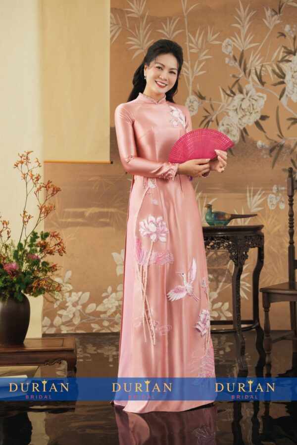 Áo dài bà sui mẹ chồng, mẹ cô dâu dr9906 mẫu 2