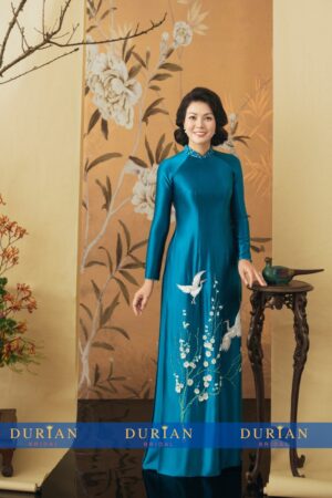 Áo dài bà sui mẹ chồng, mẹ cô dâu dr9907 mẫu 3