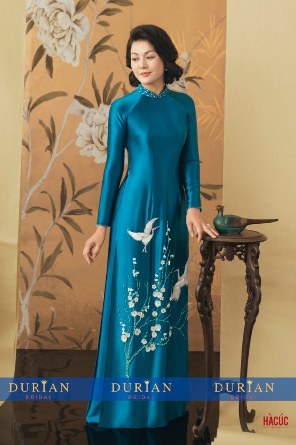 Áo dài bà sui mẹ chồng, mẹ cô dâu dr9907 mẫu 1