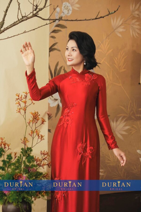 Áo dài bà sui mẹ chồng, mẹ cô dâu dr9908 mẫu 3