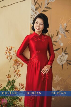 Áo dài bà sui mẹ chồng, mẹ cô dâu dr9908 mẫu 2