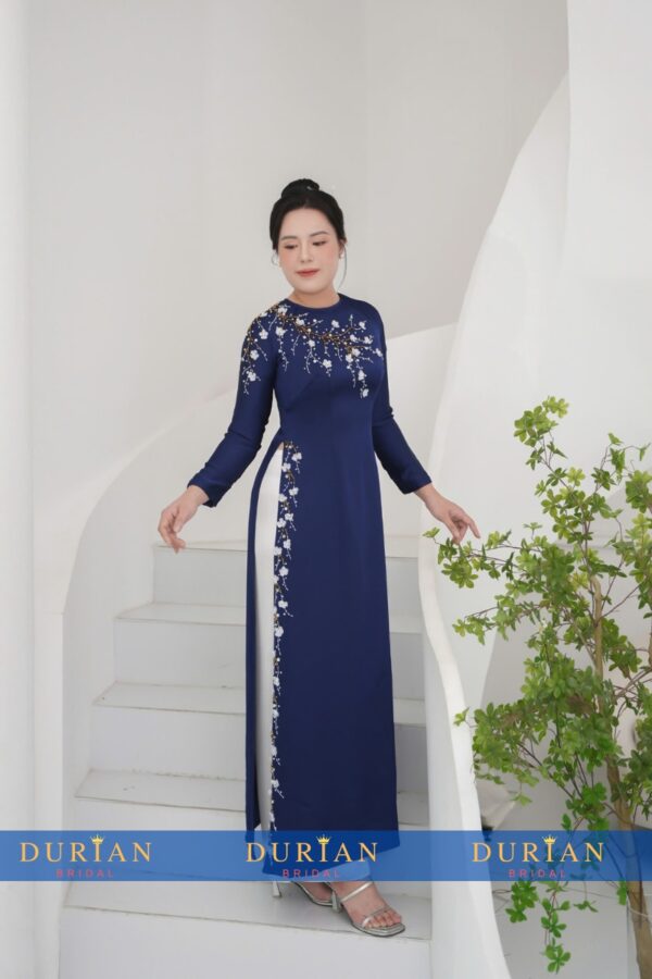 Áo dài bà sui mẹ chồng, mẹ cô dâu dr9909 mẫu 3
