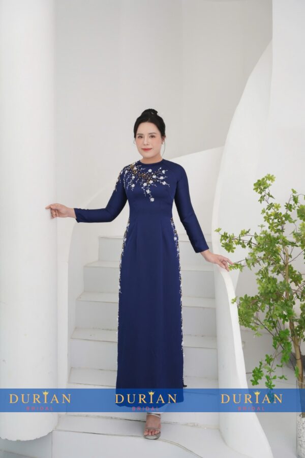 Áo dài bà sui mẹ chồng, mẹ cô dâu dr9909 mẫu 1
