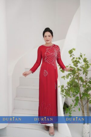 Áo dài bà sui mẹ chồng, mẹ cô dâu dr9910 mẫu 1