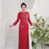 Áo dài bà sui mẹ chồng, mẹ cô dâu dr9910 mẫu 2