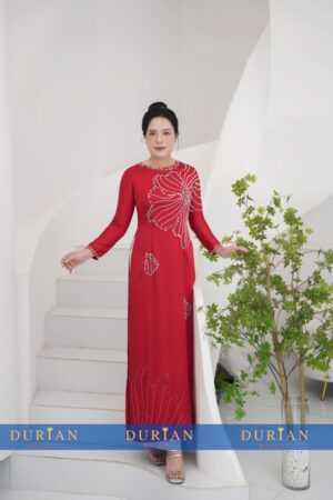 Áo dài bà sui mẹ chồng, mẹ cô dâu dr9910 mẫu 2
