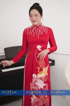 Áo dài bà sui mẹ chồng, mẹ cô dâu dr9911 mẫu 2