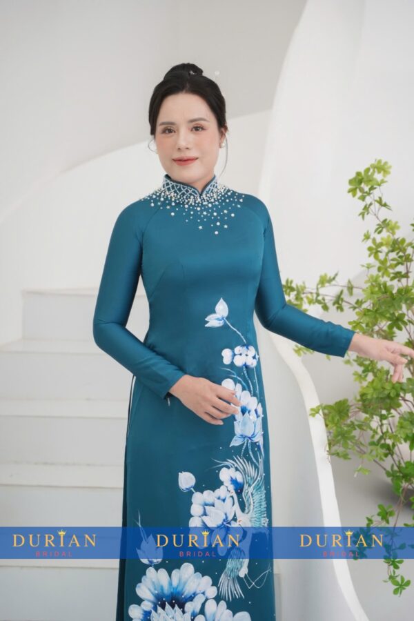 Áo dài bà sui mẹ chồng, mẹ cô dâu dr9912 mẫu 2