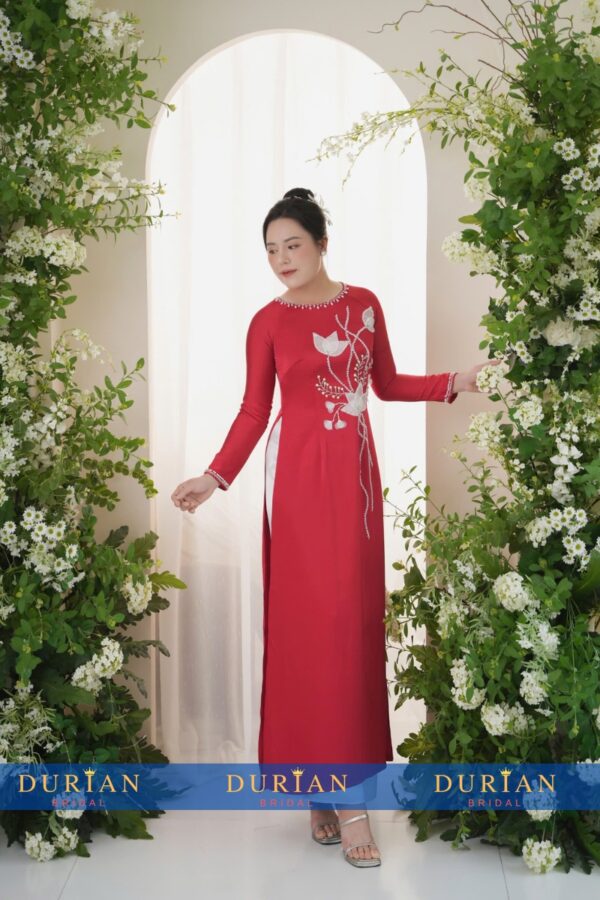 Áo dài bà sui mẹ chồng, mẹ cô dâu dr9914 mẫu 3