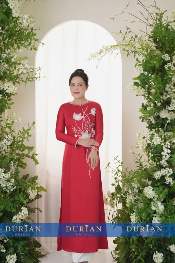 Áo dài bà sui mẹ chồng, mẹ cô dâu dr9914 mẫu 1