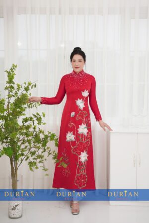 Áo dài bà sui mẹ chồng, mẹ cô dâu dr9915 mẫu 2