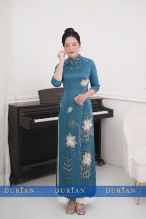 Áo dài bà sui mẹ chồng, mẹ cô dâu dr9915 mẫu 3