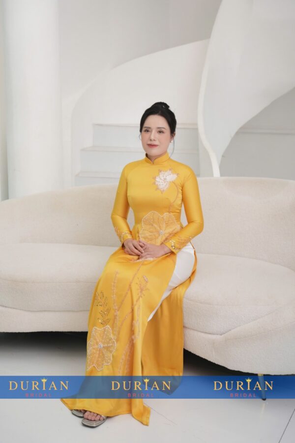 Áo dài bà sui mẹ chồng, mẹ cô dâu dr9918 mẫu 3