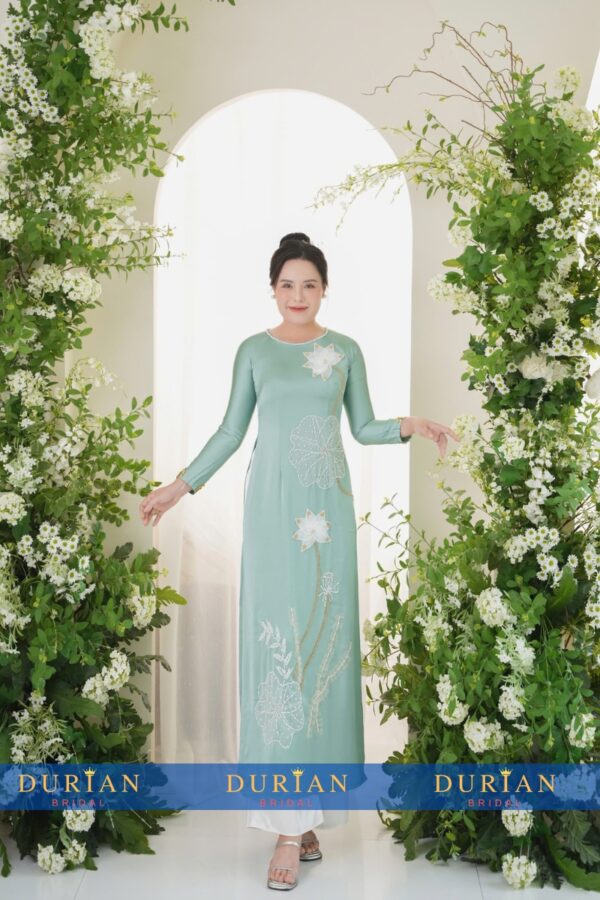 Áo dài bà sui mẹ chồng, mẹ cô dâu dr9919 mẫu 3