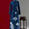 Áo dài bà sui mẹ dr9944 mẫu 1