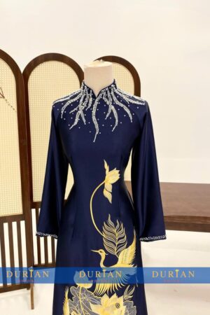 Áo dài bà sui mẹ chồng, mẹ cô dâu dr9921 mẫu 3