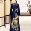 Áo dài bà sui mẹ chồng, mẹ cô dâu dr992 mẫu 1