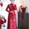 Áo dài bà sui mẹ chồng, mẹ cô dâu dr9922 mẫu 1