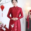 Áo dài bà sui mẹ chồng, mẹ cô dâu dr9923 mẫu 3