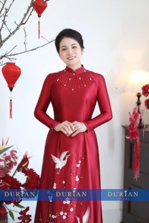 Áo dài bà sui mẹ chồng, mẹ cô dâu dr9923 mẫu 3