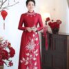 Áo dài bà sui mẹ chồng, mẹ cô dâu dr9924 mẫu 2