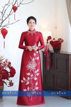 Áo dài bà sui mẹ chồng, mẹ cô dâu dr9924 mẫu 2