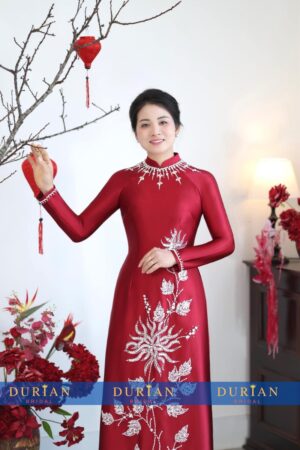 Áo dài bà sui mẹ chồng, mẹ cô dâu dr9924 mẫu 3
