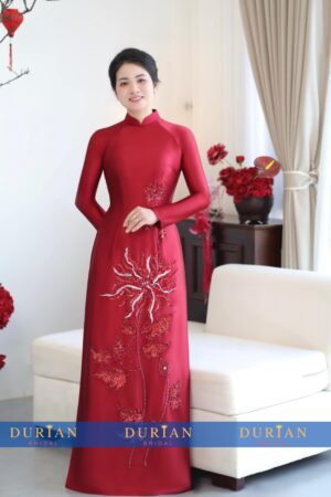 Áo dài bà sui mẹ chồng, mẹ cô dâu dr9925 mẫu 3