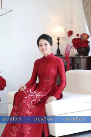 Áo dài bà sui mẹ chồng, mẹ cô dâu dr9925 mẫu 2