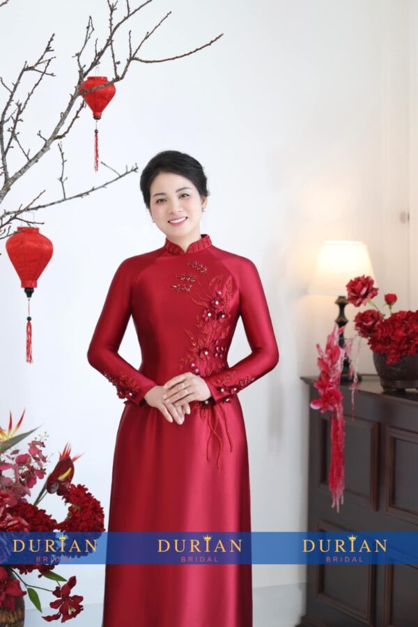 Áo dài bà sui mẹ chồng, mẹ cô dâu dr9926 mẫu 1