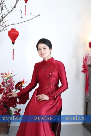 Áo dài bà sui mẹ chồng, mẹ cô dâu dr9926 mẫu 3