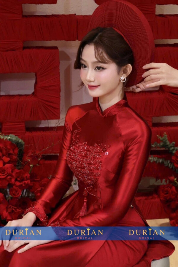 Áo dài cưới cô dâu dr6840 mẫu 1