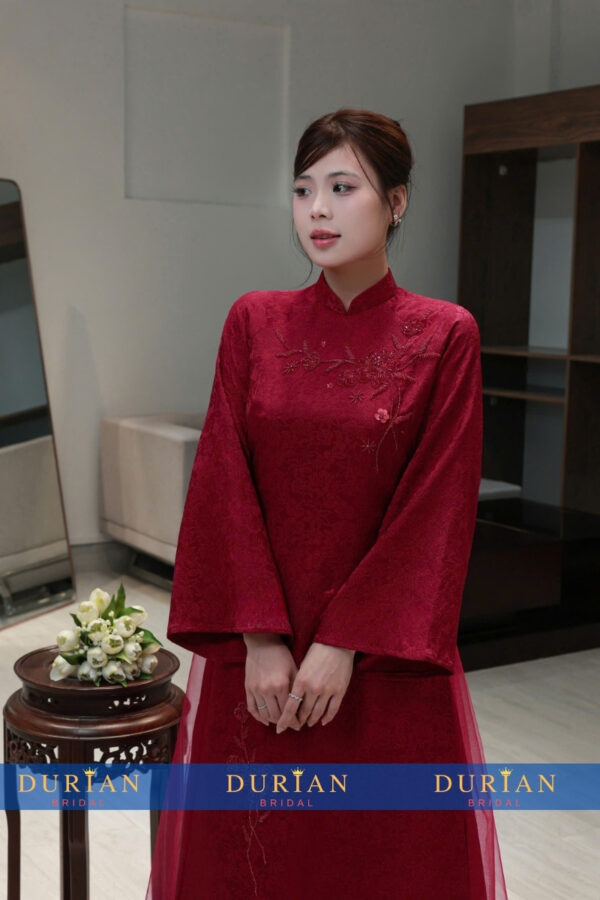 Áo dài cưới cô dâu dr6848 mẫu 1